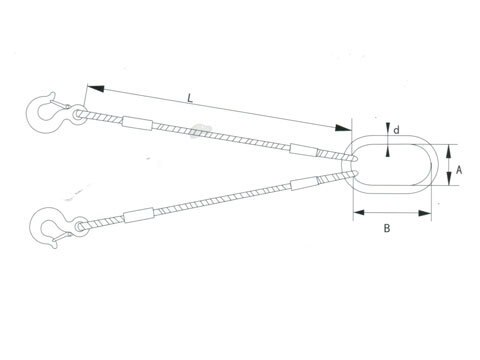 Double leg complete set of pressing rigging