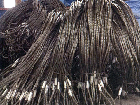 Pressed wire rope rigging