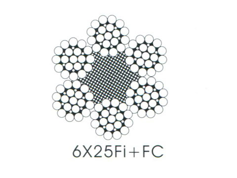 6-strand fiber core elevator wire rope
