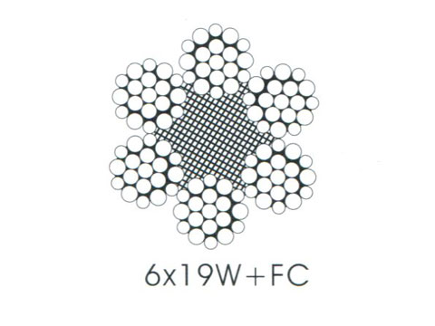 6-strand fiber core elevator wire rope