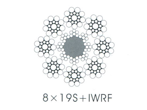 8*19 type mixed core elevator wire rope
