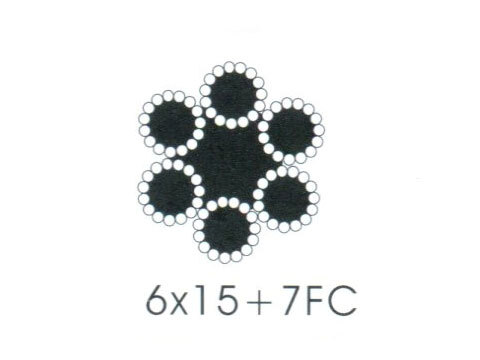 6*15 round strand wire rope