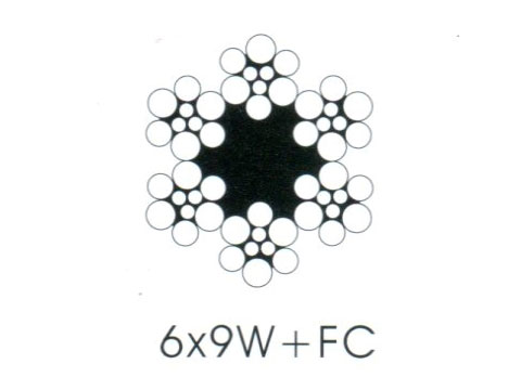 6*7 or 6*9w round strand wire rope